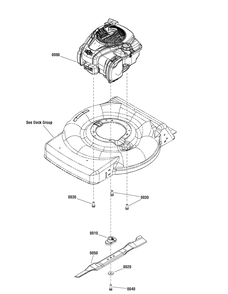 Engine Group (7502876) Diagram and Parts List for 7800890-M22550FC 2012 Briggs and Stratton Lawn Mower